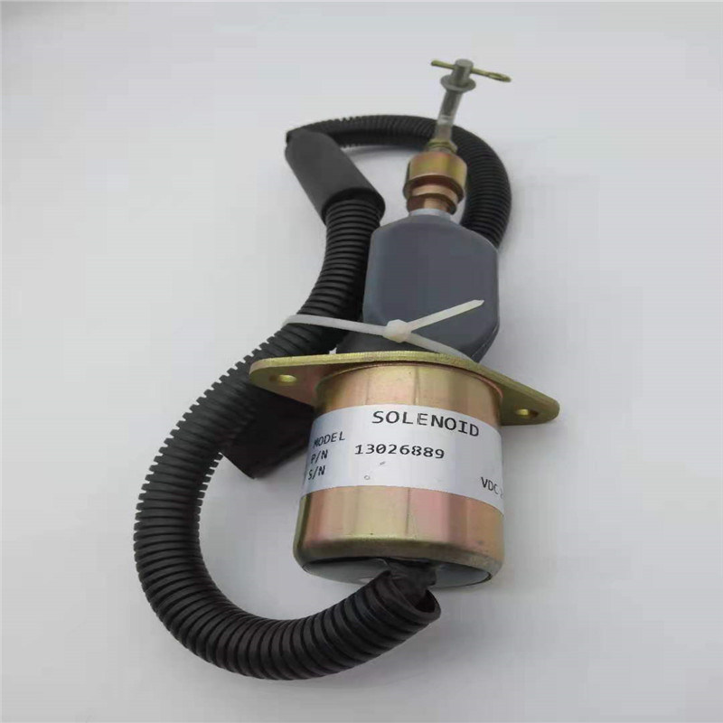 13026889 Zawór elektromagnetyczny stopu pasuje do części silnika Diesla DEUTZ 226B Czarna wtyczka 24V