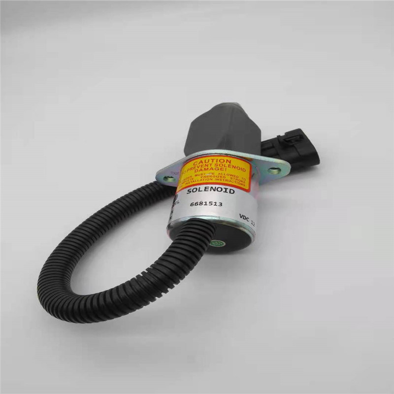6681513 Zawór elektromagnetyczny zatrzymania pasujący do ładowarki o sterowaniu burtowym Cummins Bobcat 751 753 12V