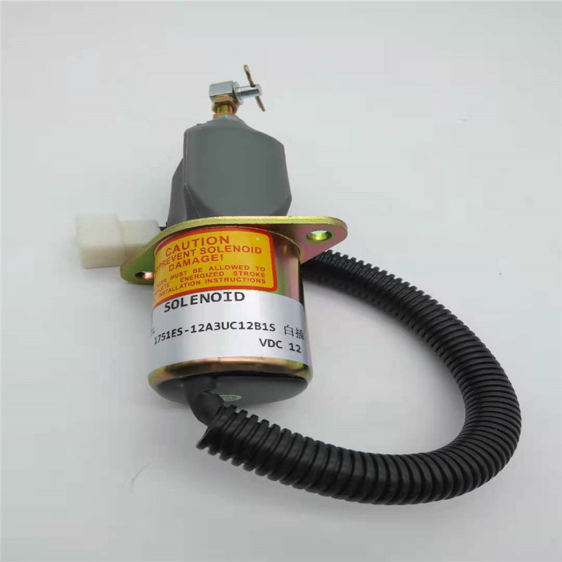 Zawór elektromagnetyczny stopu 1751ES-12A3UC12B1S pasuje do białej wtyczki YANMAR SA-4673-S 60-5 12V