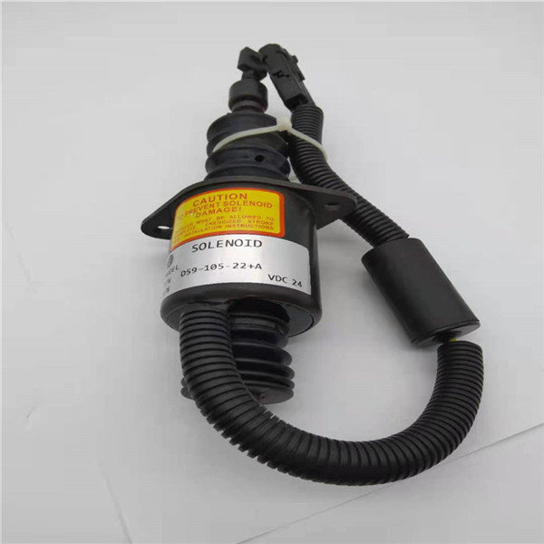 D59-105-22 + A Zawór elektromagnetyczny zatrzymania pasujący do ładowarek koparek D4114 / D6114 / D9-220 LiuGong / ShangChai