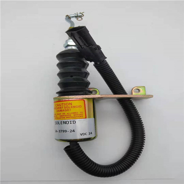 SA-3799-24 Zawór elektromagnetyczny zatrzymania pasujący do silnika koparki Hitachi / Komatsu / Katel