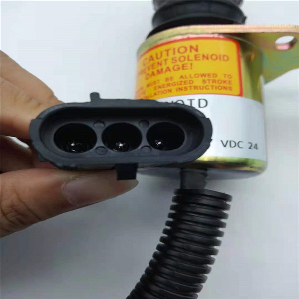 SA-3799-24 Zawór elektromagnetyczny zatrzymania pasujący do silnika koparki Hitachi / Komatsu / Katel