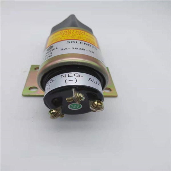 SA-3838-12 2848A256 Zawór elektromagnetyczny zatrzymujący pasujący do koparki Cummins / Woodword 12V