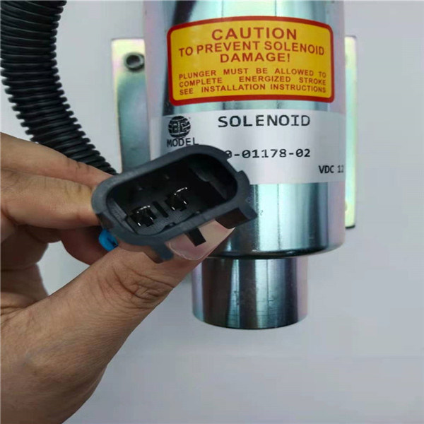 10-01178-02 elektrozawór stopu REGULACJA PRĘDKOŚCI 12V dla silnika koparki V2203 Carrier