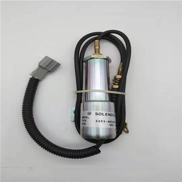 11E1-60100-24 Zawór elektromagnetyczny zatrzymania pasujący do koparki Daewoo Doosan DH220-5 24V