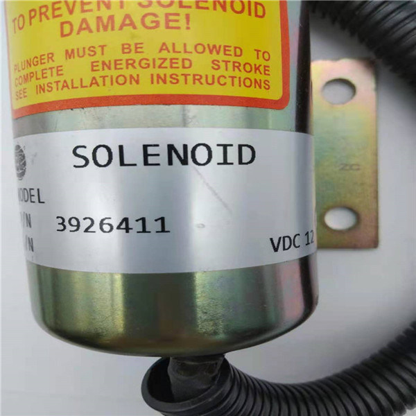 3926411 / SA-4257-12 Zawór elektromagnetyczny zatrzymania pasujący do części silnika koparki Cummins 6CT