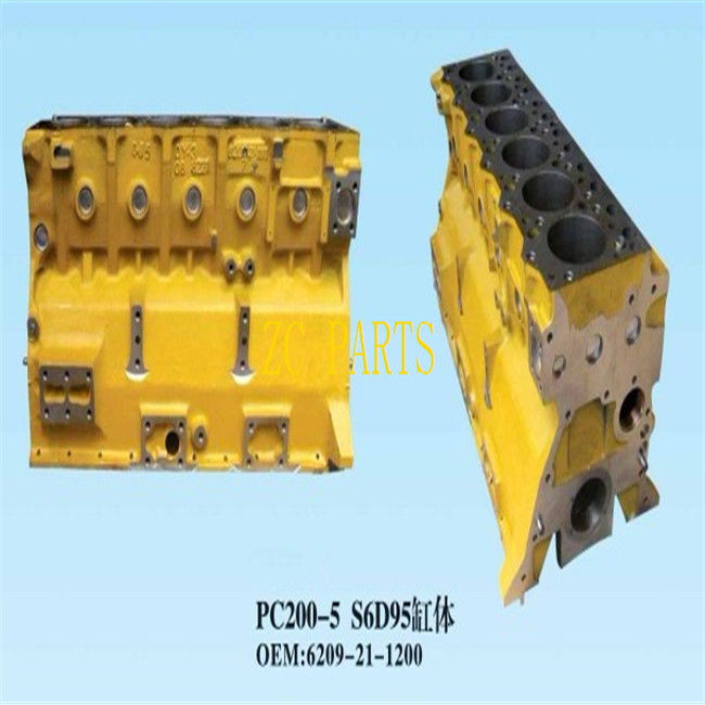 Blok cylindrów silnika 6D95 6209-21-1200 6209-21-1100 Pasuje do PC200-5